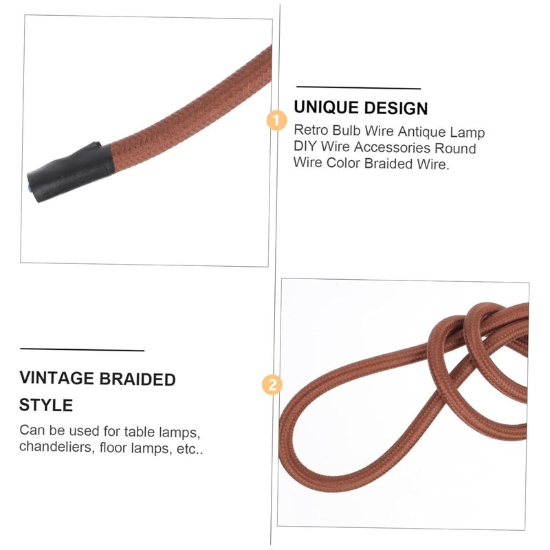 Industrial Style Hemp Rope Ceiling Lamp Cord Light Fixture For Bedroom Decorative Accessory - Image 3